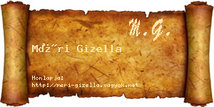 Méri Gizella névjegykártya