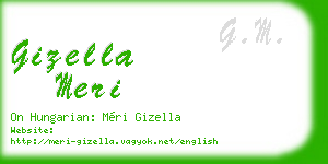 gizella meri business card