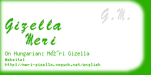 gizella meri business card